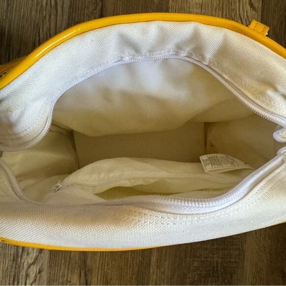 Air Jordan Nike Backpack White Orange & Yellow Size 13 x 11 x 4 - Picture 9 of 16